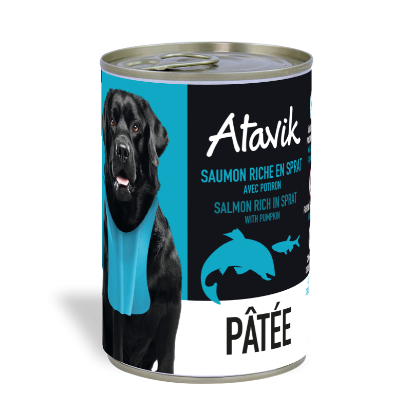 Pâtée Saumon Sprat 400g Atavik