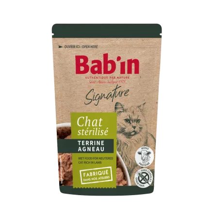 Pochon Terrine à l'Agneau BABIN pour Chat