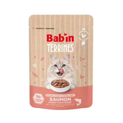 Terrine Chat Saumon 80g Babin