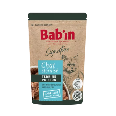 Pochon Terrine Poisson BABIN  pour Chat