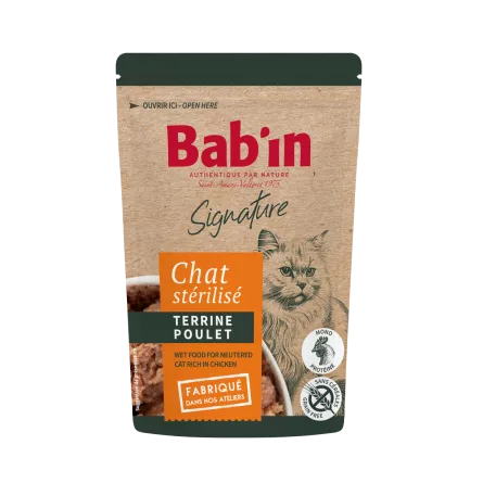 Pochon Terrine Poulet BABIN pour Chat