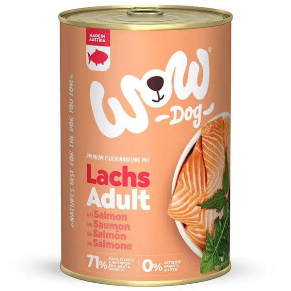 Pâtée Adult Saumon pour chien Wow