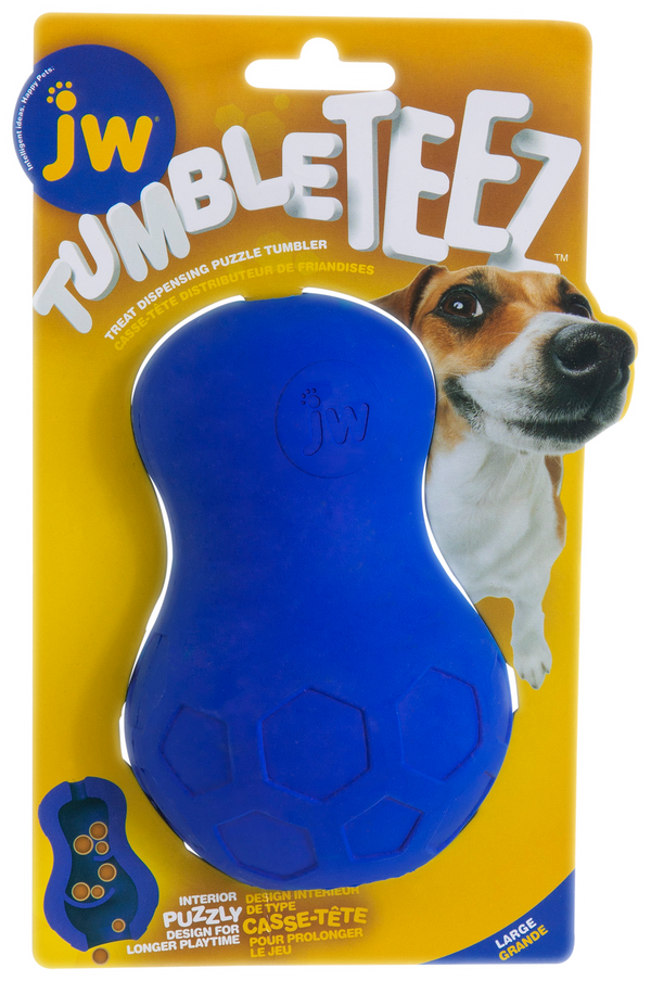 Jw Tumble Teez Treat Toy Bleu L