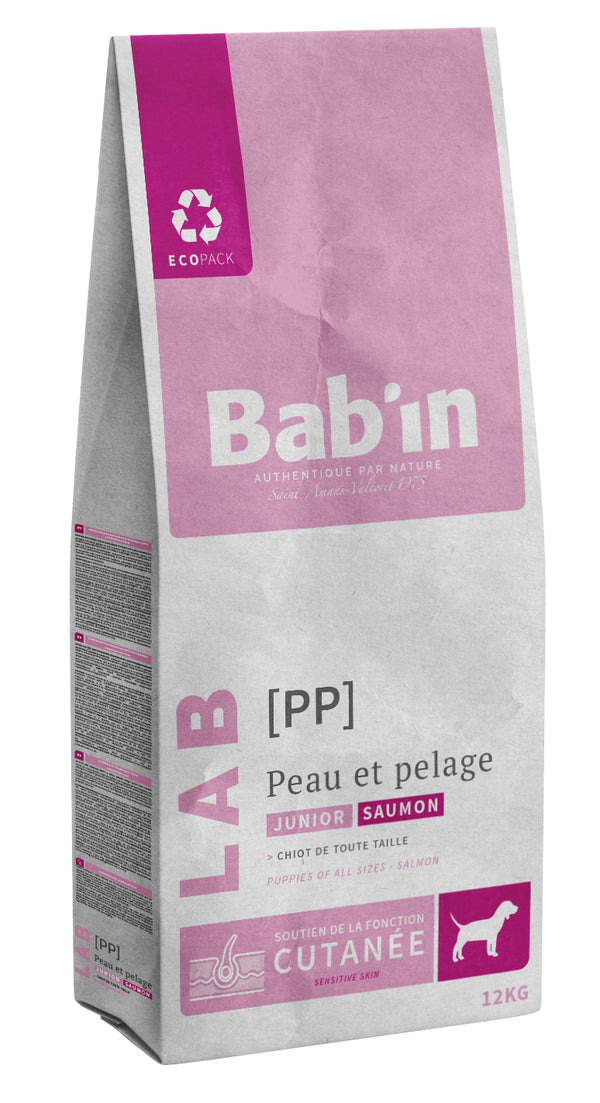 Croquettes Lab Peau & Pelage junior Bab'in Saumon