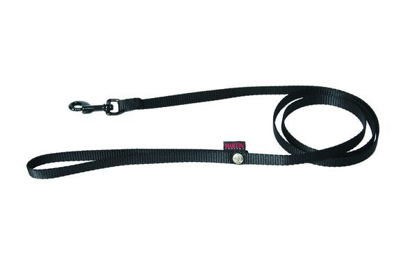 Laisse Nylon Xs Noir 10mm x 1.2 mètre