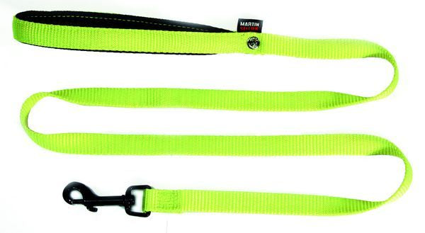 Laisse Nylon S Vert Citron 16mm x 1.2 mètre