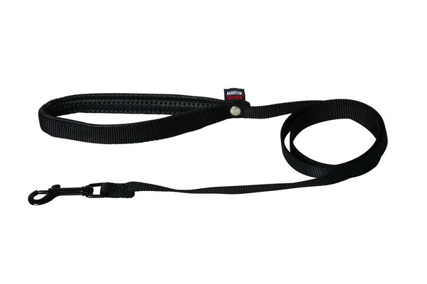 Laisse Nylon Large Noir 20mm x 1.2 mètre