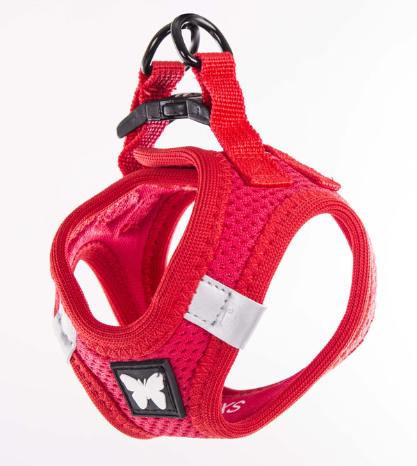 Harnais rouge pour chien et chat