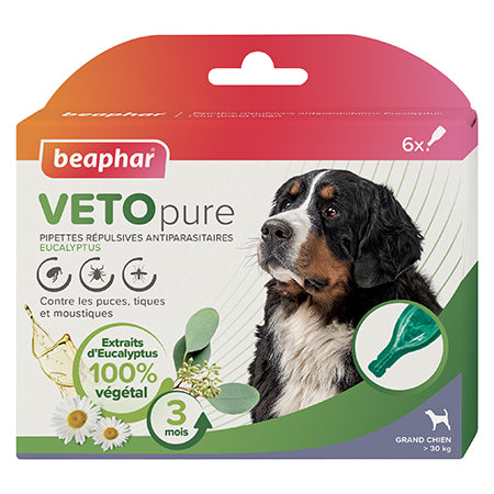 pipettes répulsives antiparasitaires pour chien