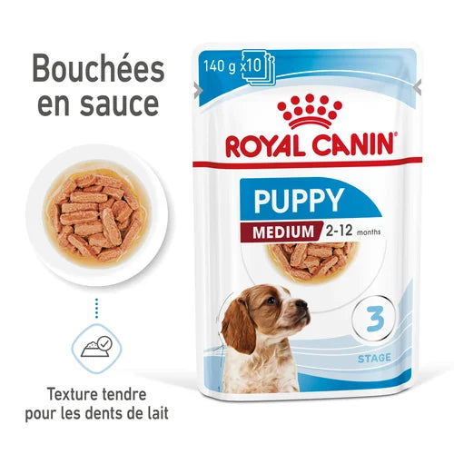 Medium Puppy Sauce 10x140G