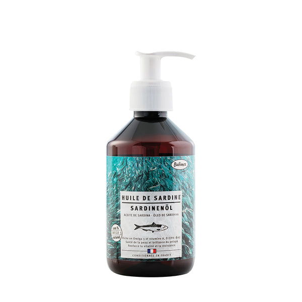 huile de sardine en flacon