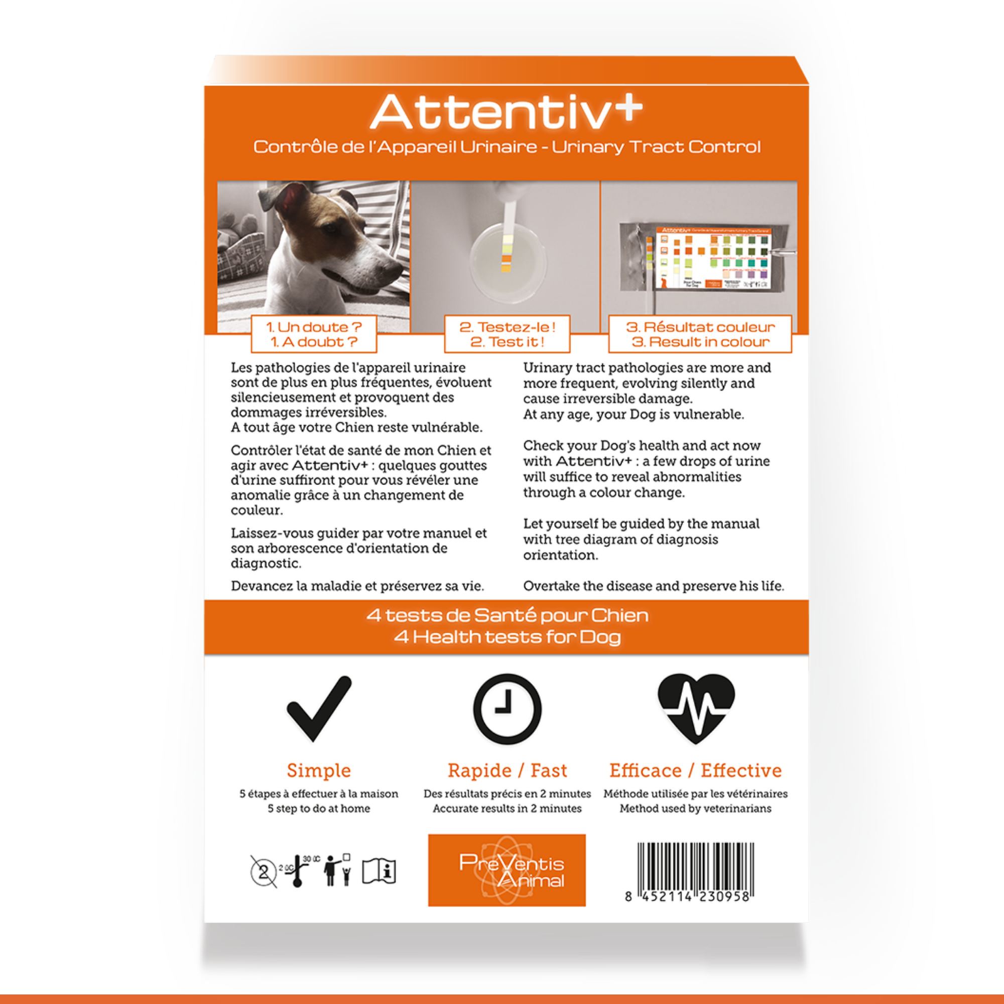 AttentivPlus Controle Urinaire Canin