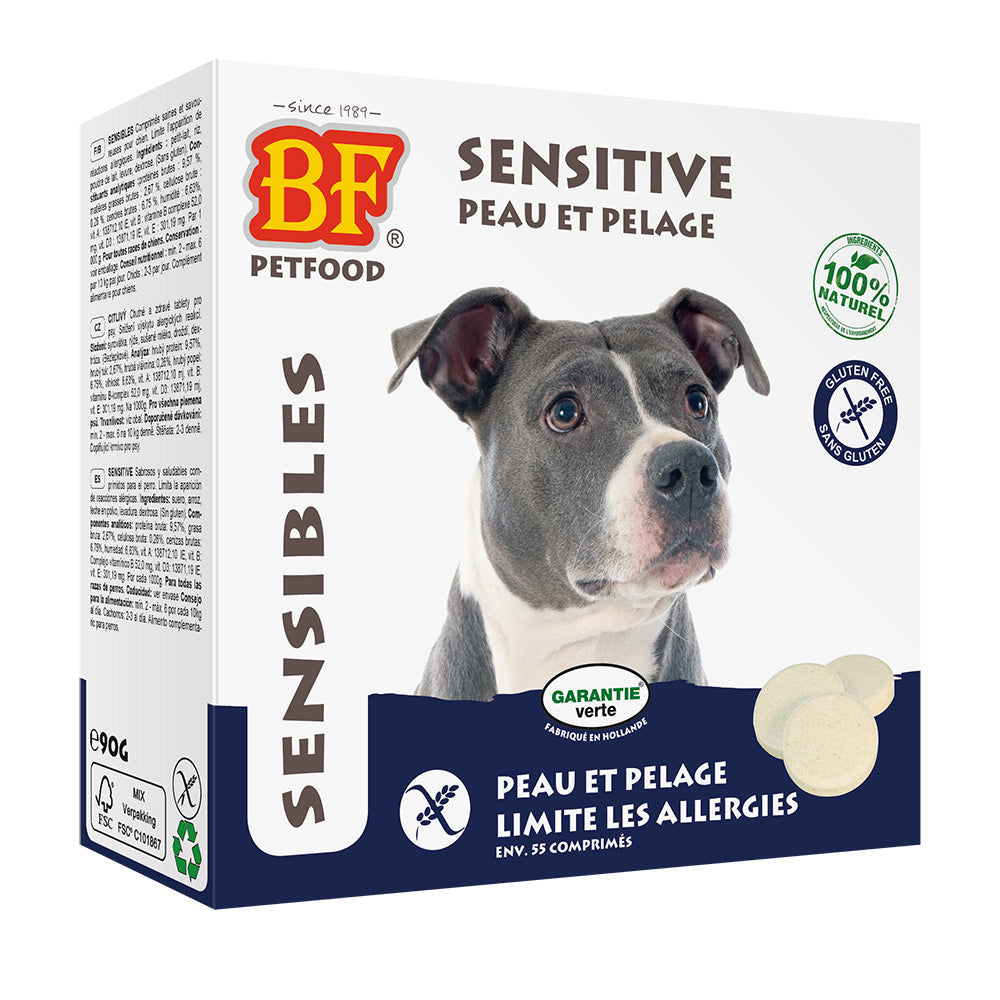 BF Comprimés Sensible - Peau & Pelage, Limite Les Allergies