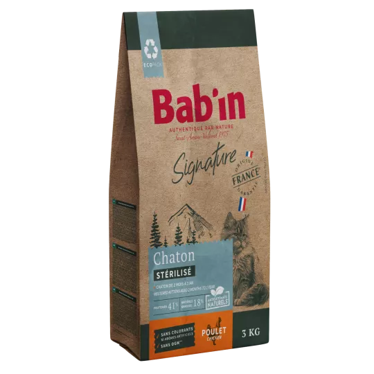 Croquettes Chaton Poulet BABIN pour Chat