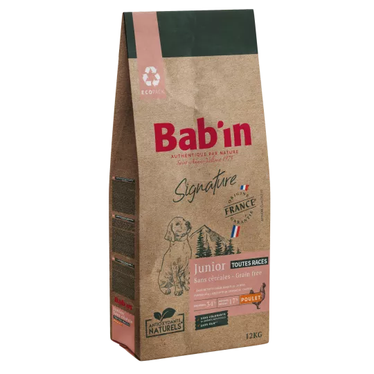 Croquettes Junior Sans Céréales BABIN pour Chien